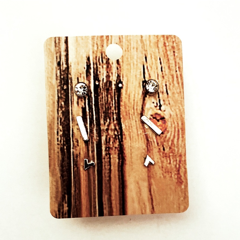 3 pairs of stud earrings by BKE